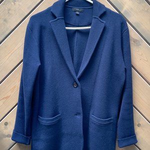 J Crew Women's Navy Medium Sweater Jacket
